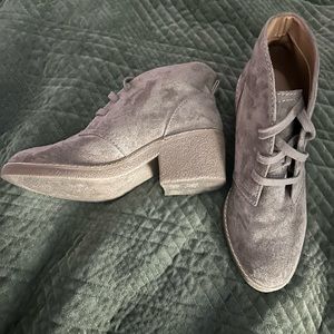 Target suede booties.